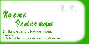 noemi viderman business card